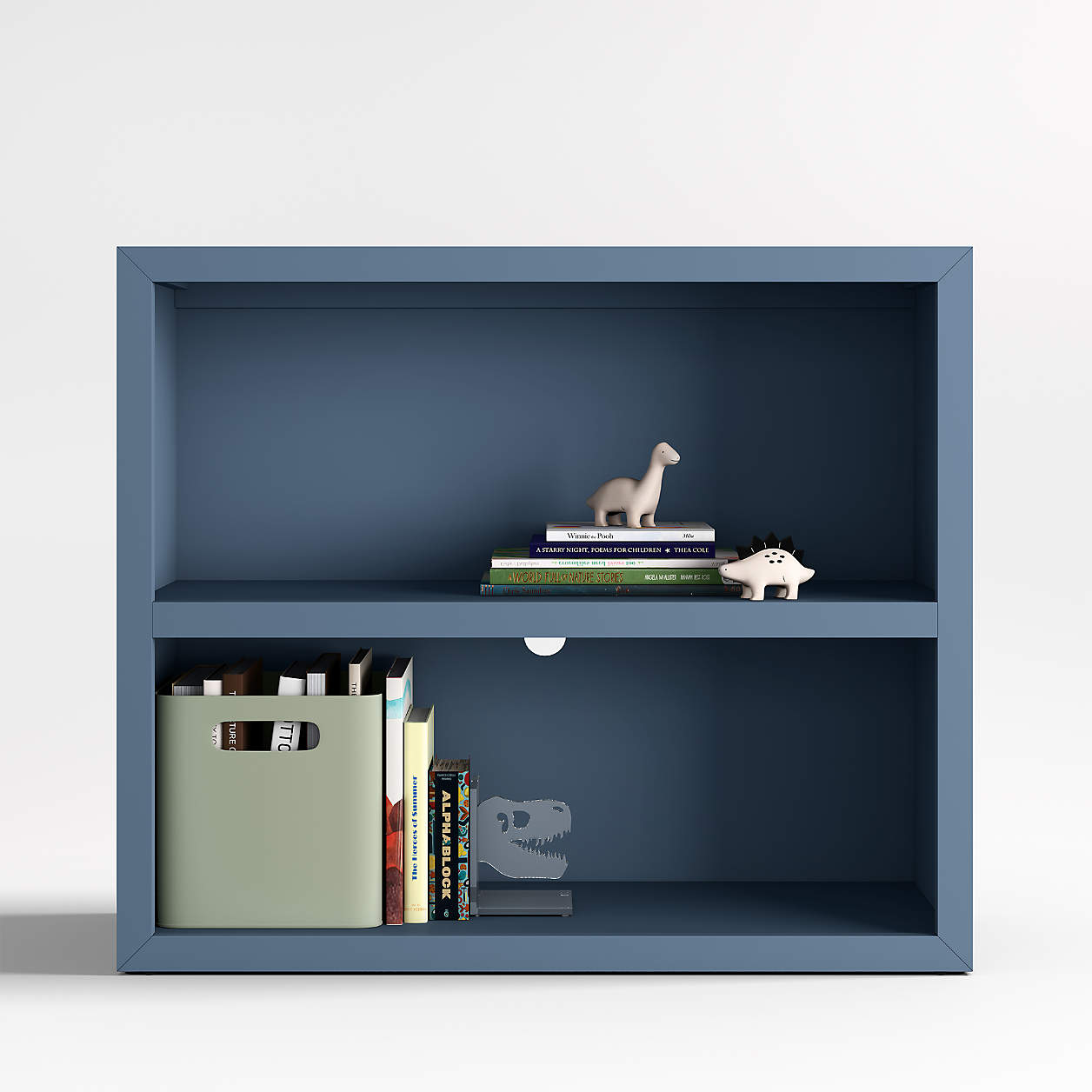 Ever Simple Modular Slate Blue Wood Kids Bookcase thumbnail 2