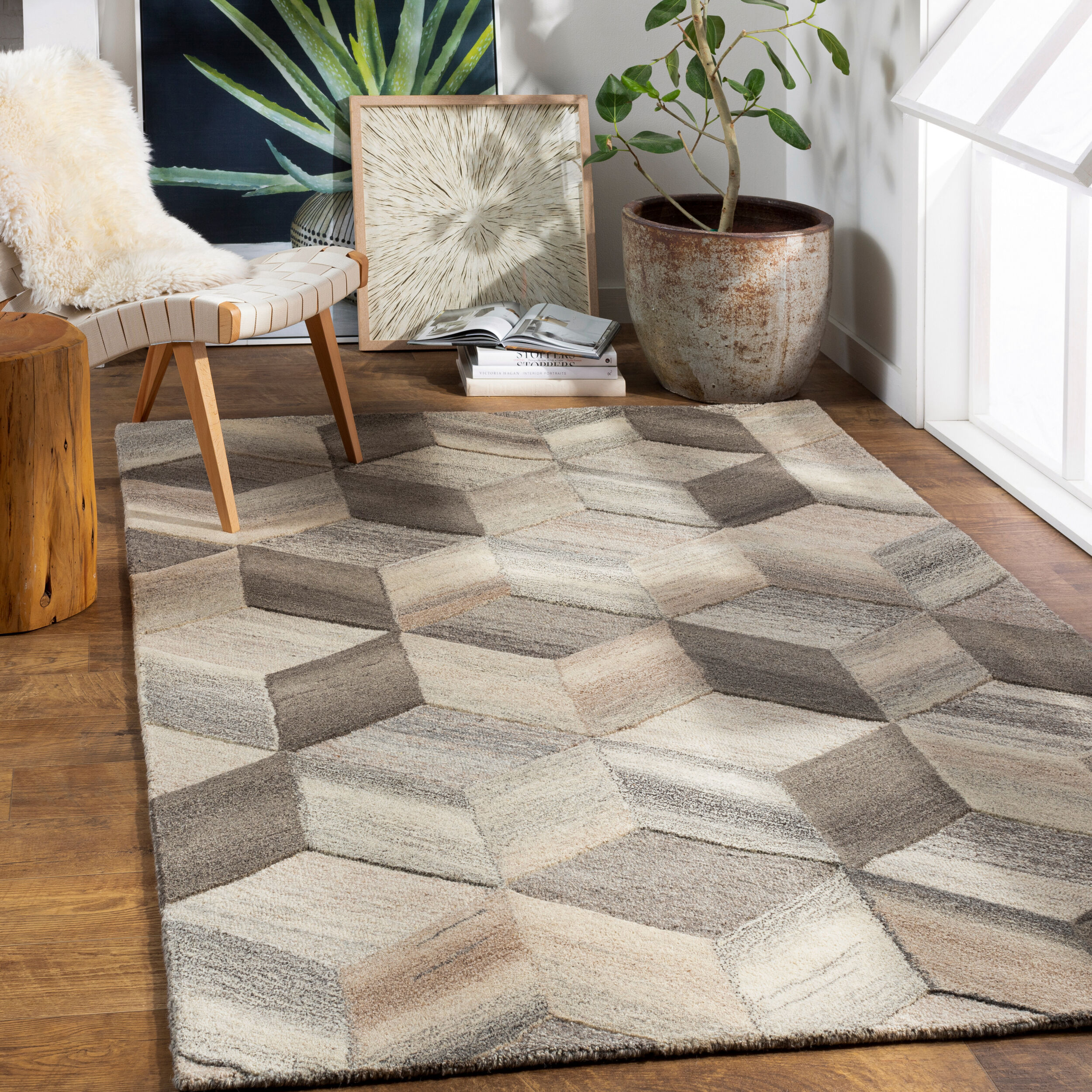 Mountain Majesty Handcrafted Area Rug-8'x10' thumbnail 2