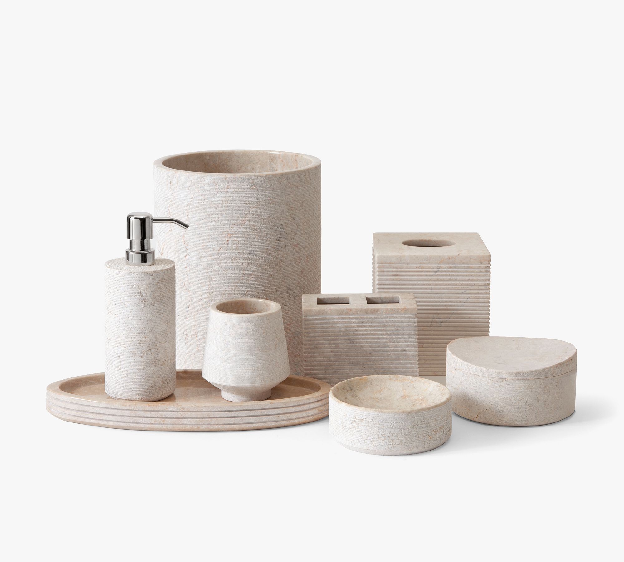 Camilo Limestone Bathroom Accessories - Soap Pump thumbnail 2