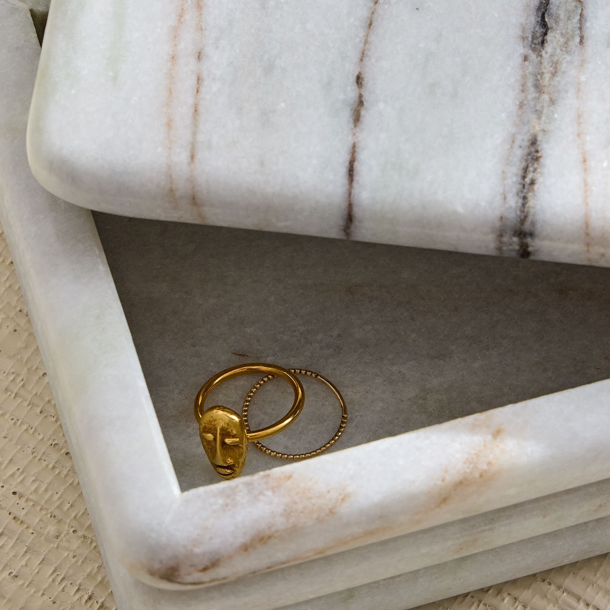 Modern Marble Rectangle Decorative Box thumbnail 2