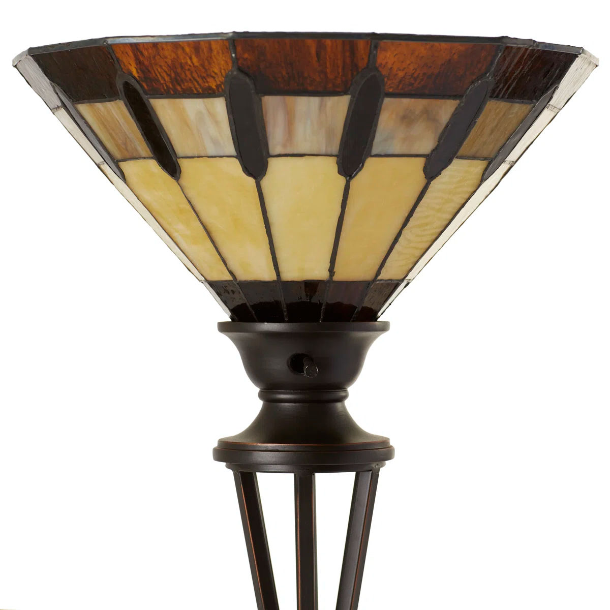 Rozanne Bronze Torchiere Floor Lamp thumbnail 3