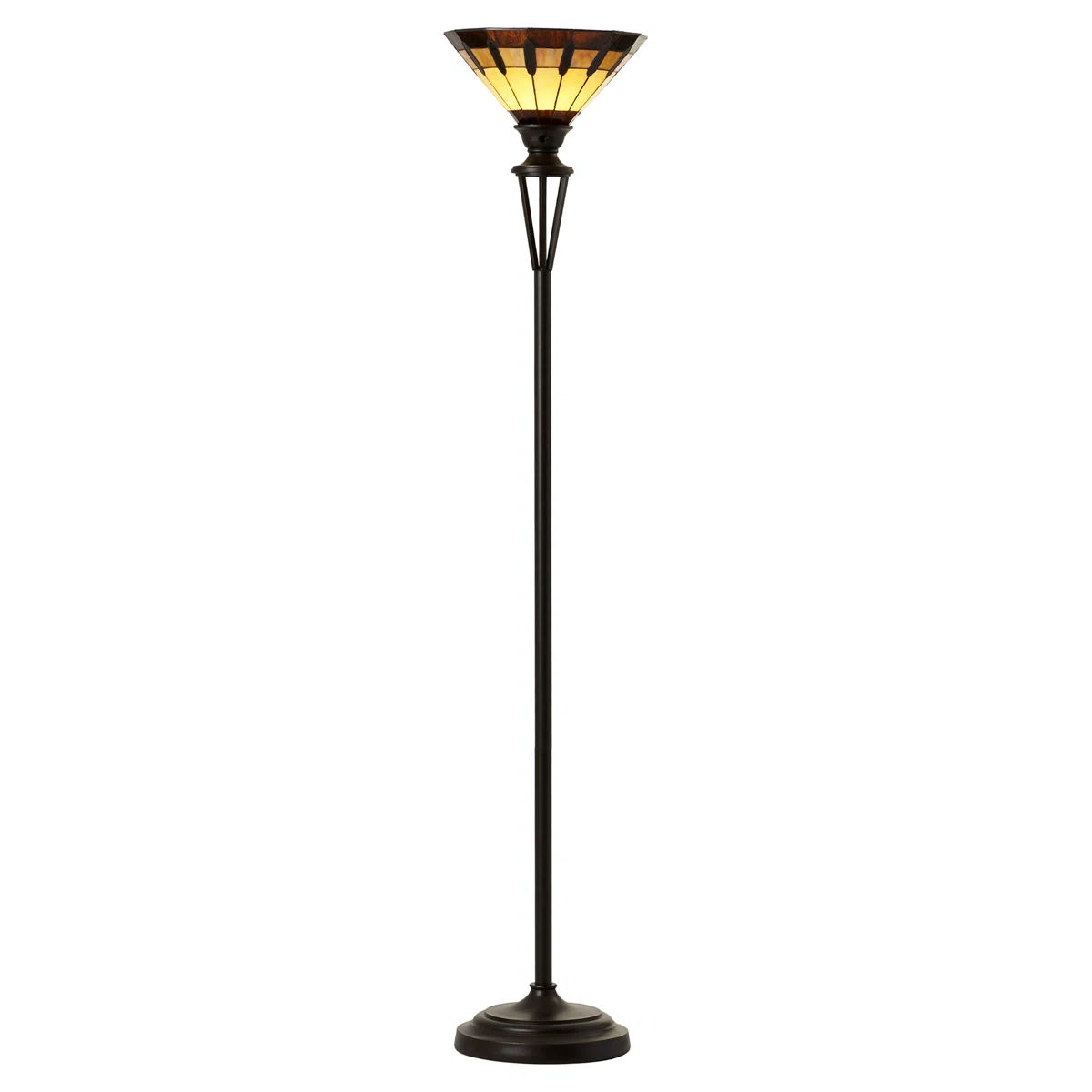 Rozanne Bronze Torchiere Floor Lamp thumbnail 4