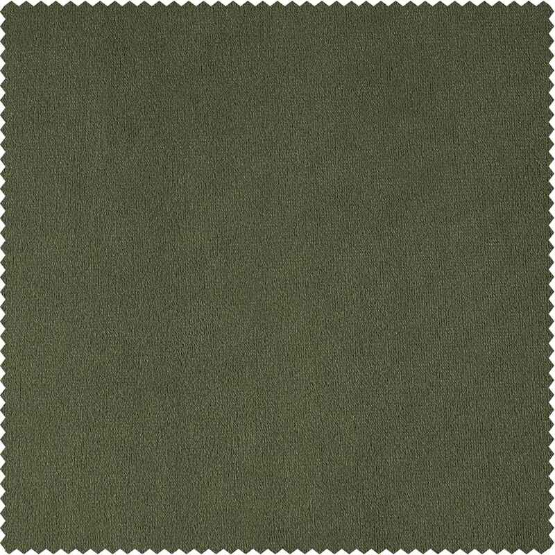 Olivia Signature Thermal Lined Blackout Velvet Curtains-96" thumbnail 4
