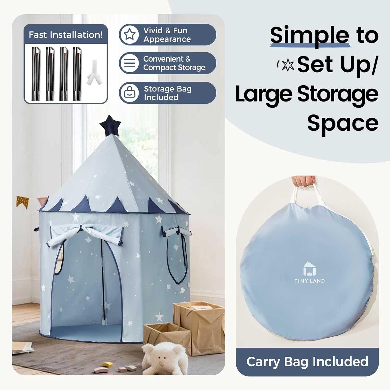Tiny Land Kids Tent thumbnail 4