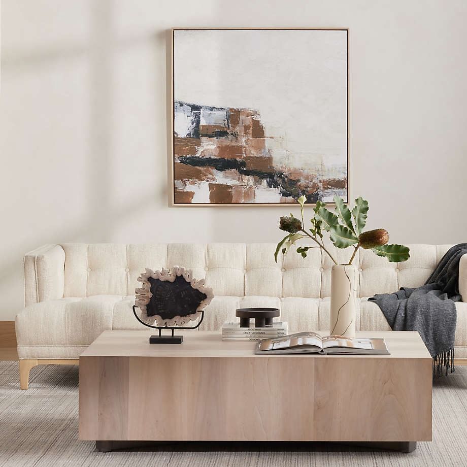 Dillon Ashen Walnut Wood Rectangular Coffee Table thumbnail 2