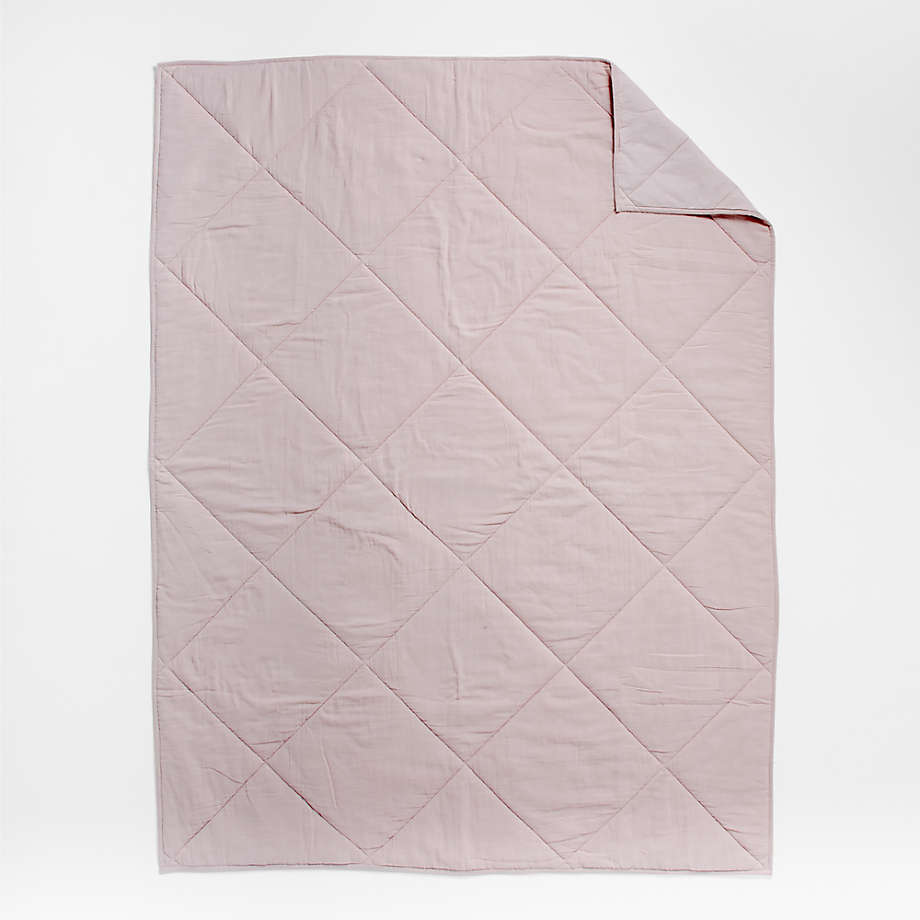 Supersoft Lilac Rose Organic Cotton Gauze Kids Quilt- Queen thumbnail 3