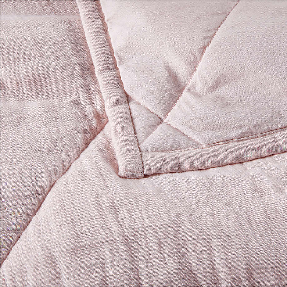 Supersoft Lilac Rose Organic Cotton Gauze Kids Quilt- Queen thumbnail 4