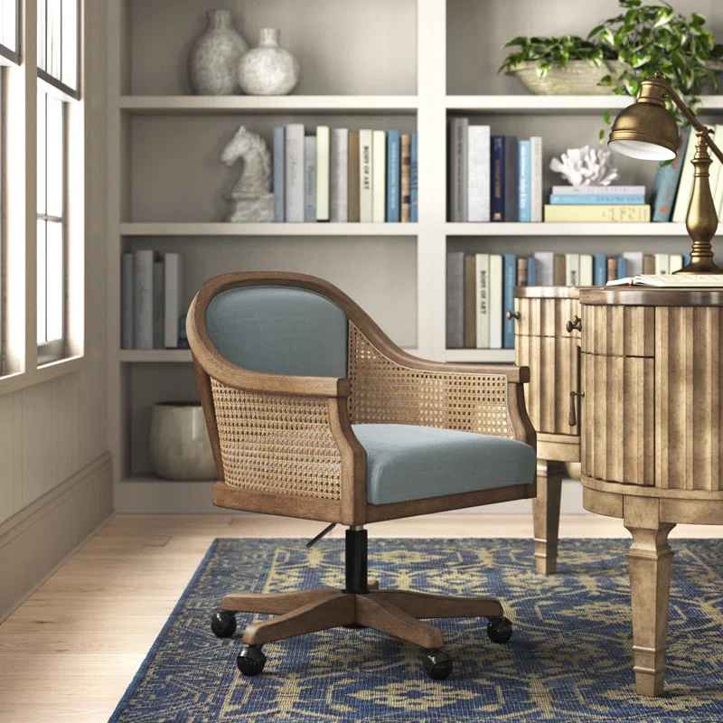 Sesena Solid Wood Home Office Task Chair thumbnail 2
