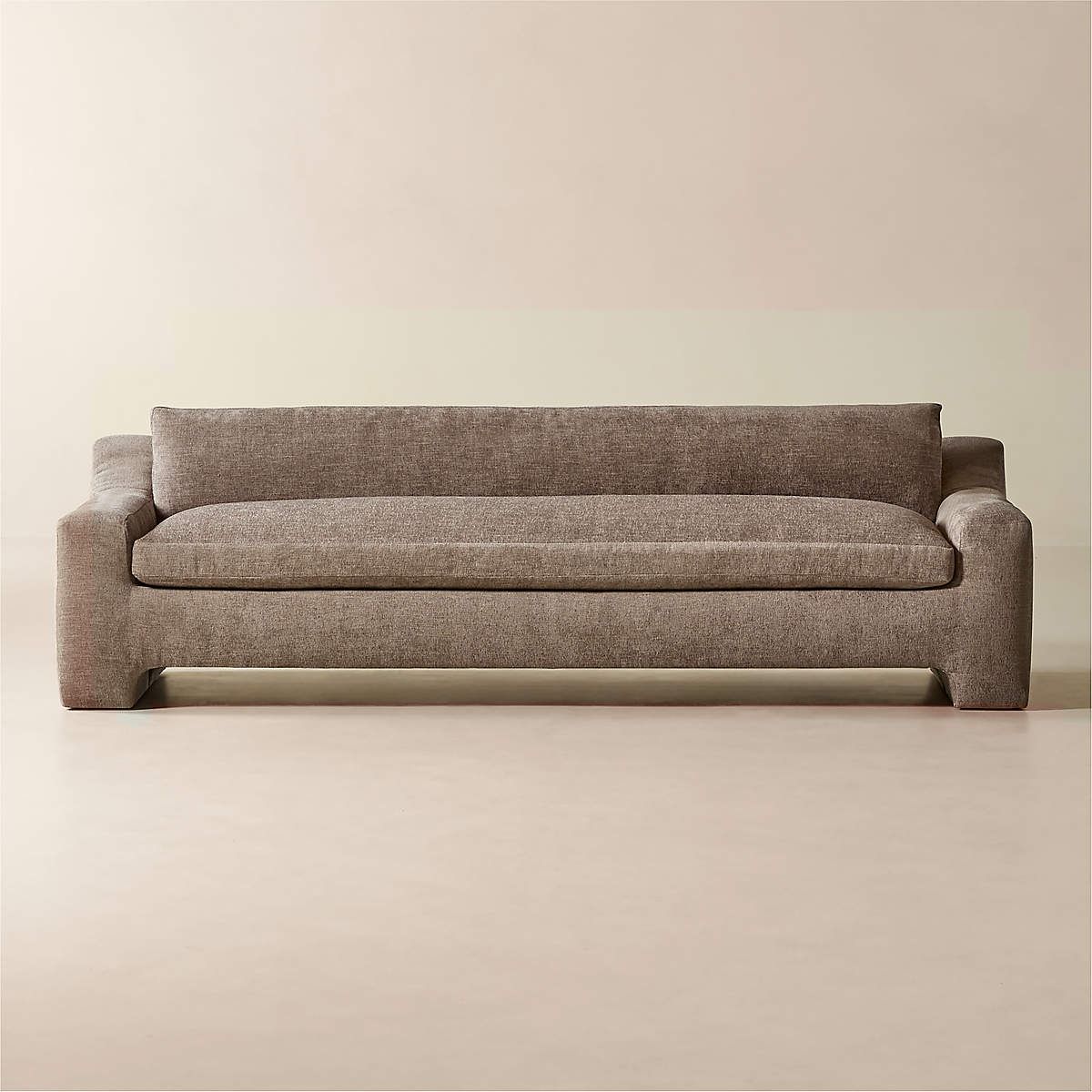 Durant Light Brown Performance Fabric Sofa thumbnail 3
