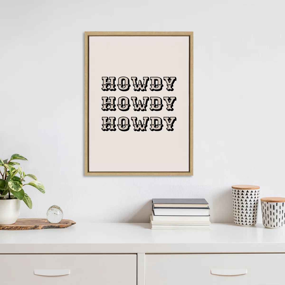 Western Cowboy Framed Canvas Wall Art thumbnail 2