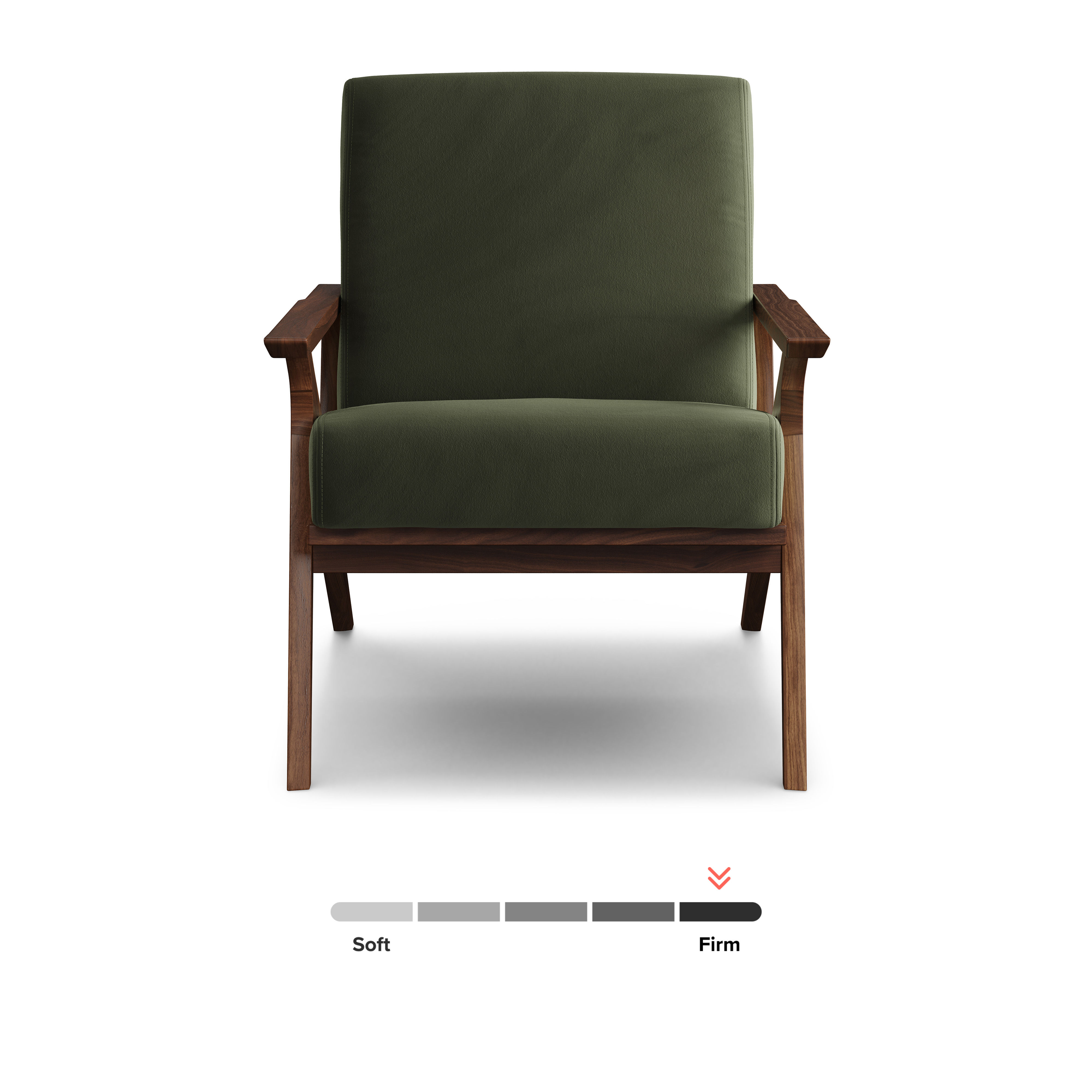 Otio Velvet Lounge Chair thumbnail 3