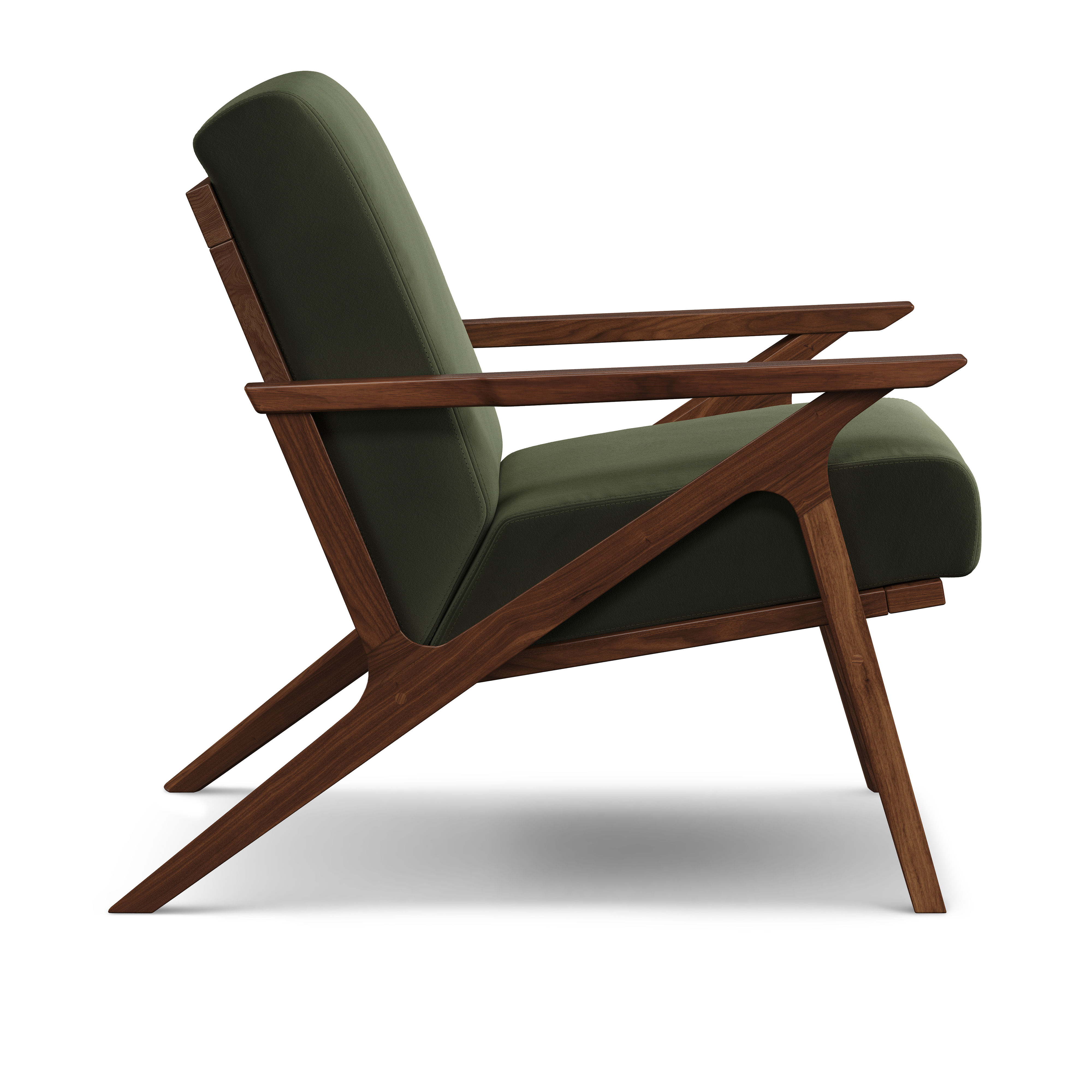 Otio Velvet Lounge Chair thumbnail 4