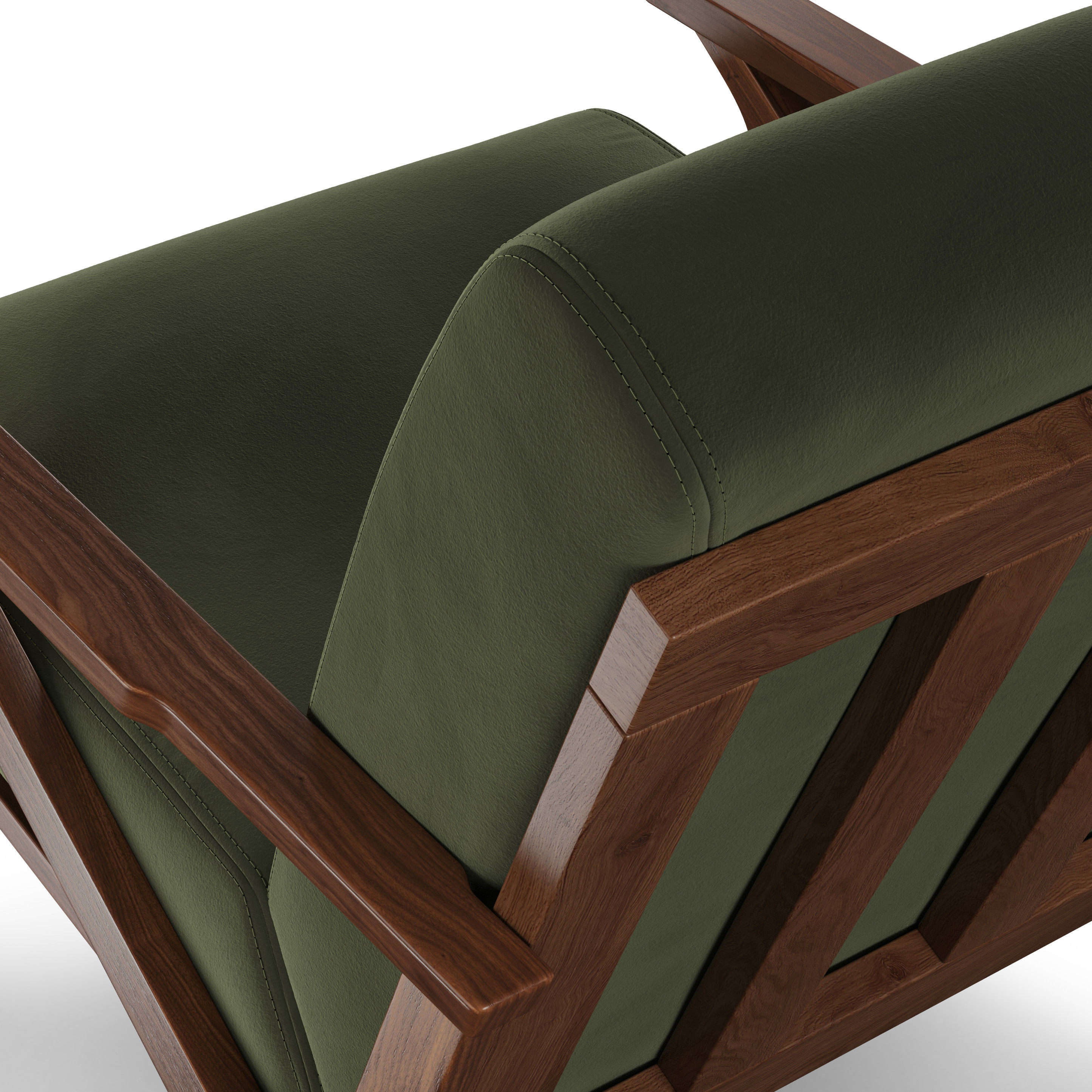 Otio Velvet Lounge Chair thumbnail 6