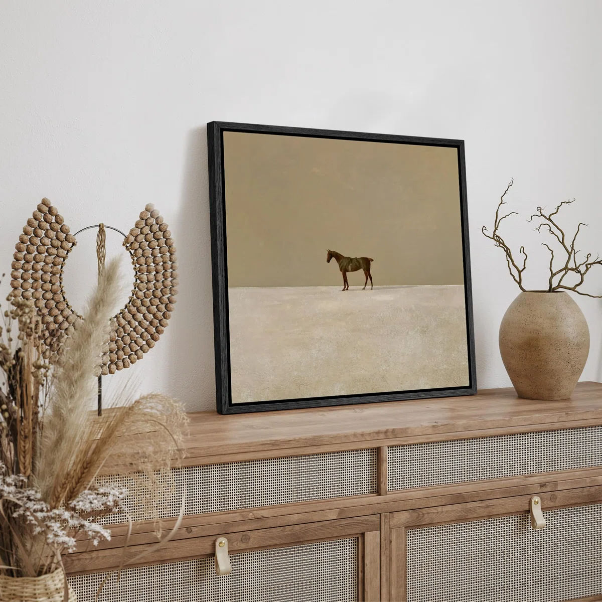 Lone Horse In Vast Photo Frame thumbnail 3
