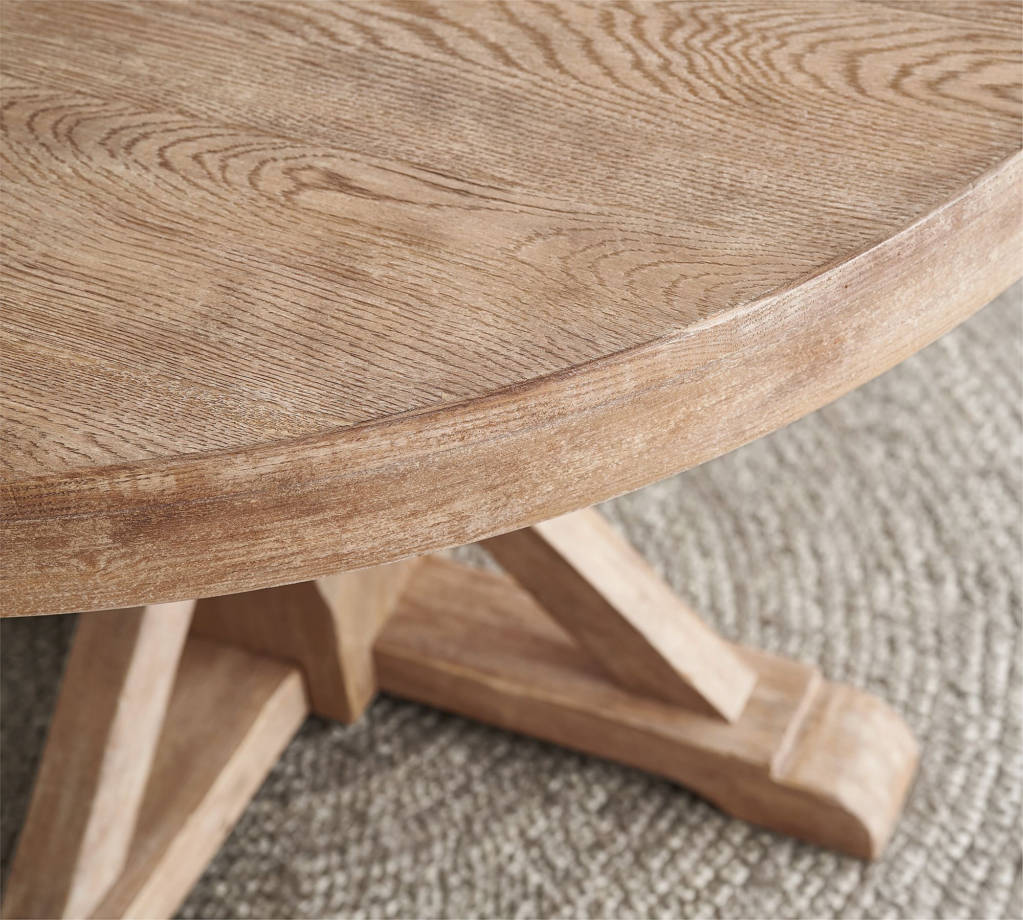 Benchwright Round Pedestal Extending Dining Table thumbnail 4
