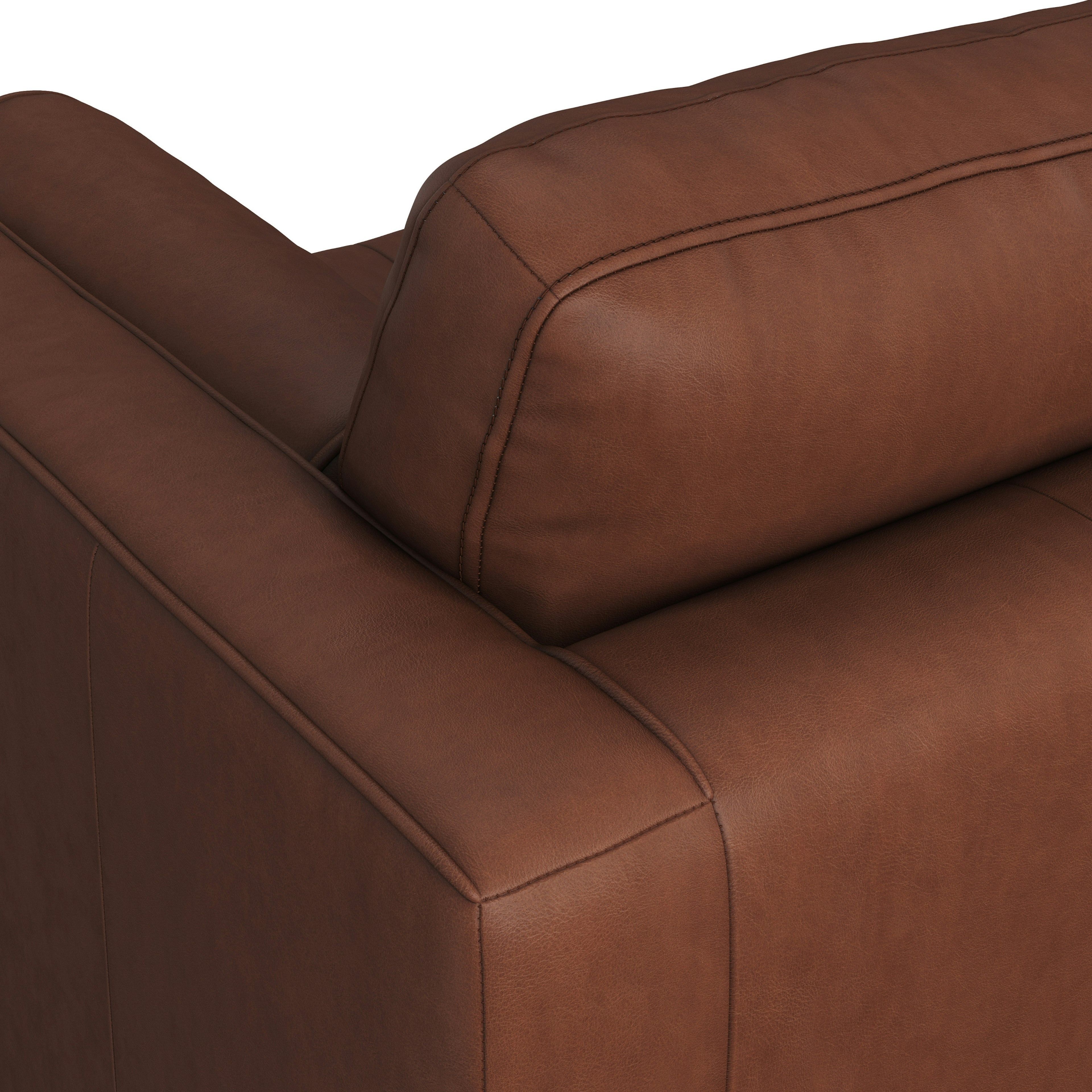 Sven Tufted Taos Brown Leather Sofa thumbnail 9