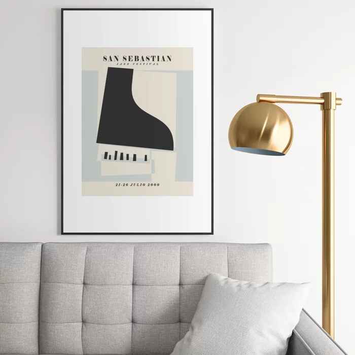Vintage poster Jazz festival San Sebastian with Frame-24"x36" thumbnail 2