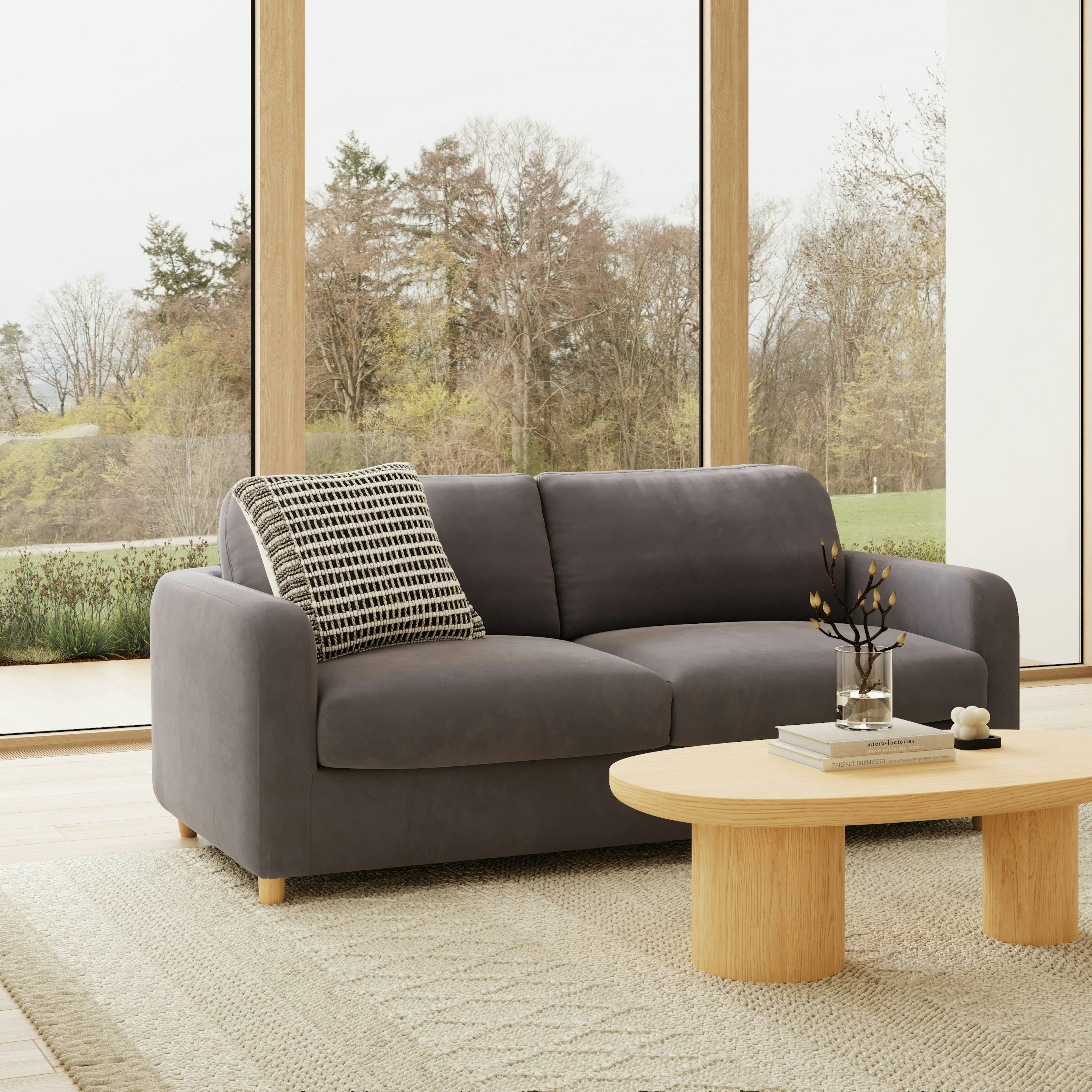 Vati Velvet Sofa Bed thumbnail 2