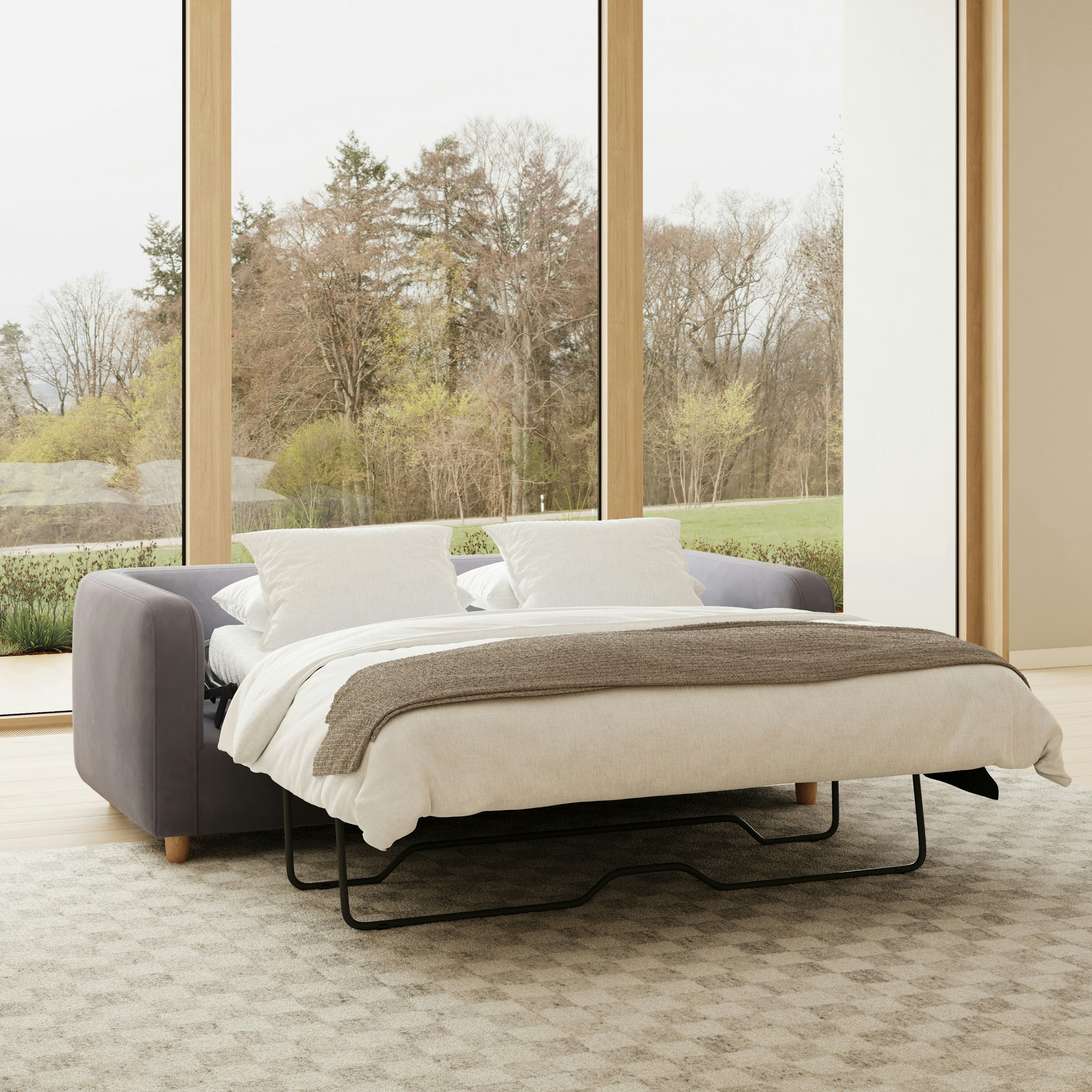Vati Velvet Sofa Bed thumbnail 9