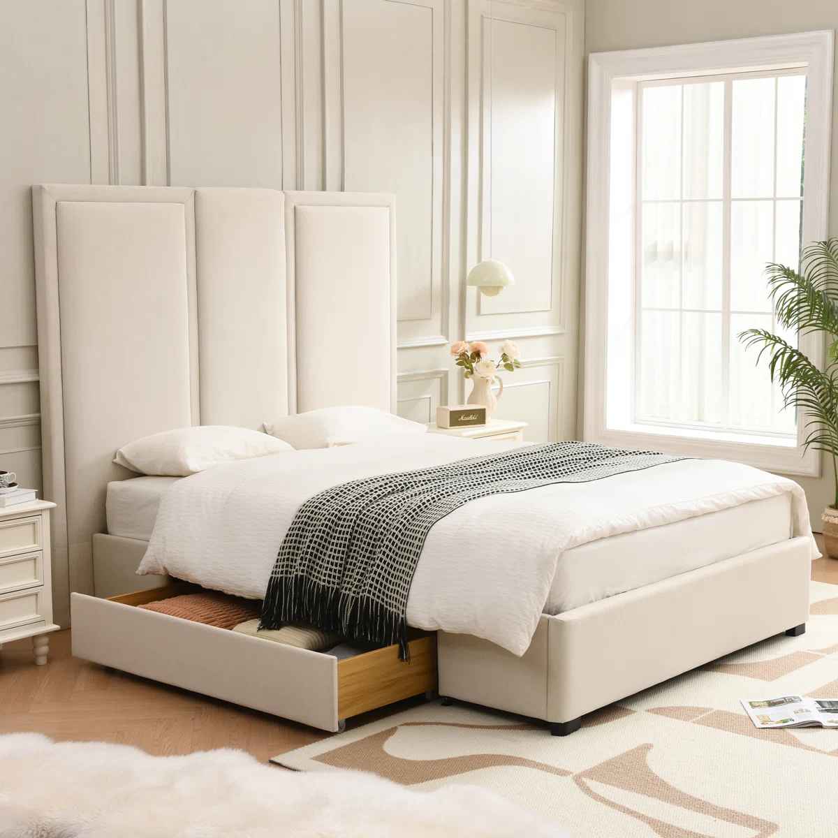 Morghen Upholstered Platform Bed-Queen thumbnail 2