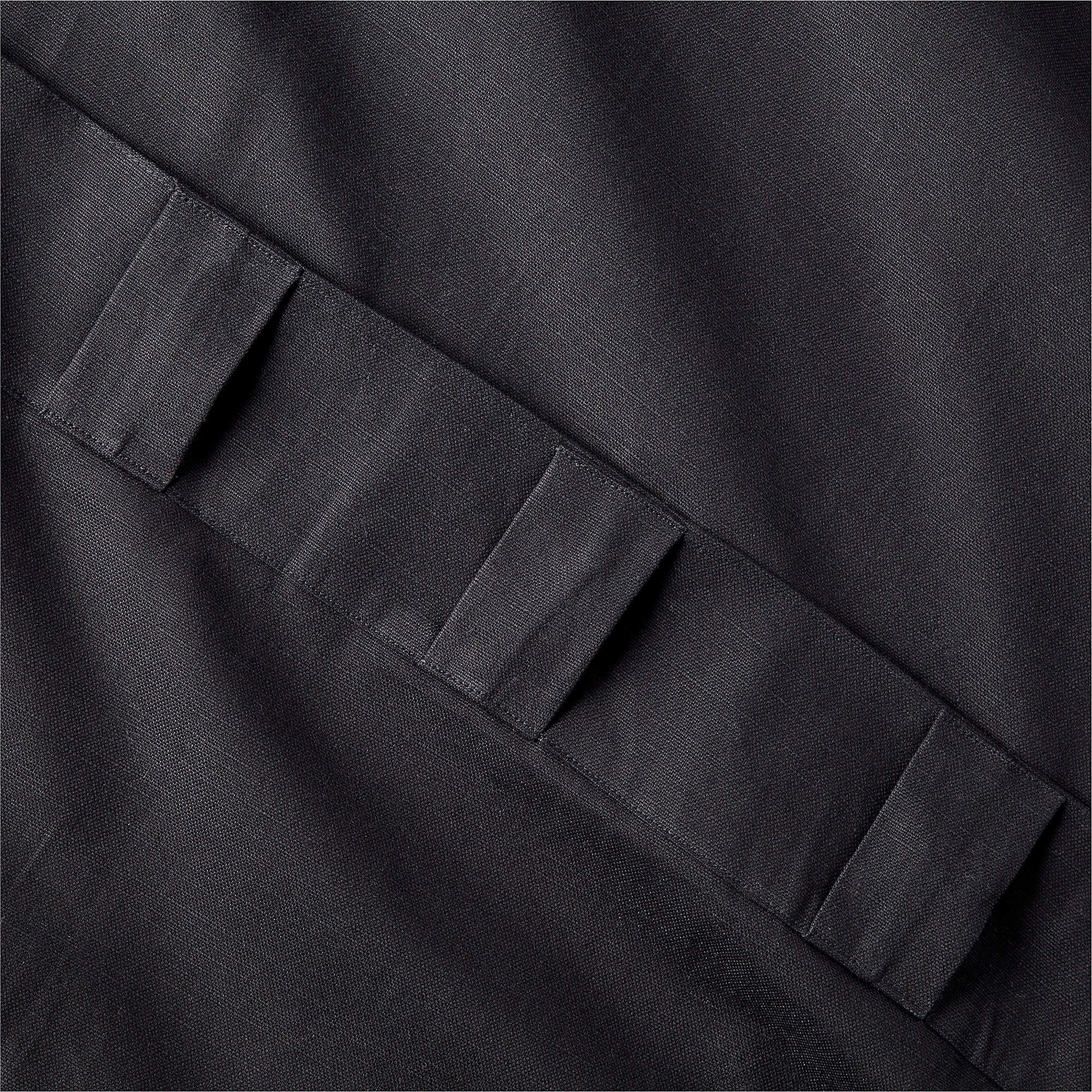 Basketweave Black Cotton Window Curtain Panel - 48"x120" thumbnail 3