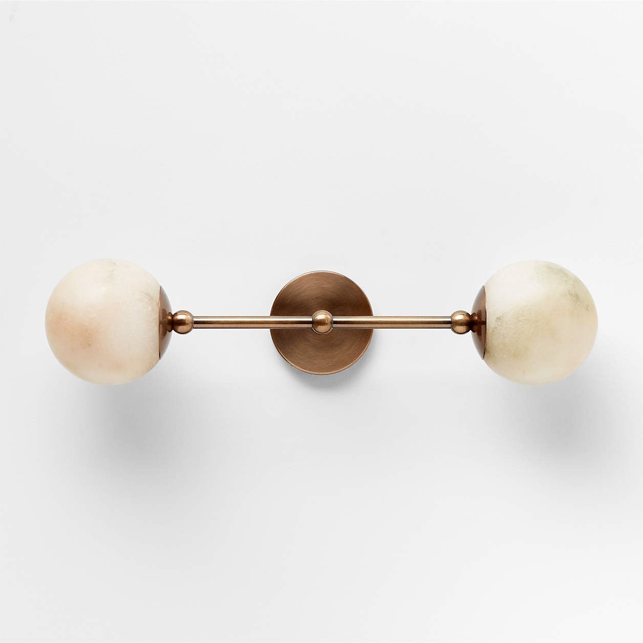 Alba 2 Light White Alabaster Wall Sconce Light thumbnail 5