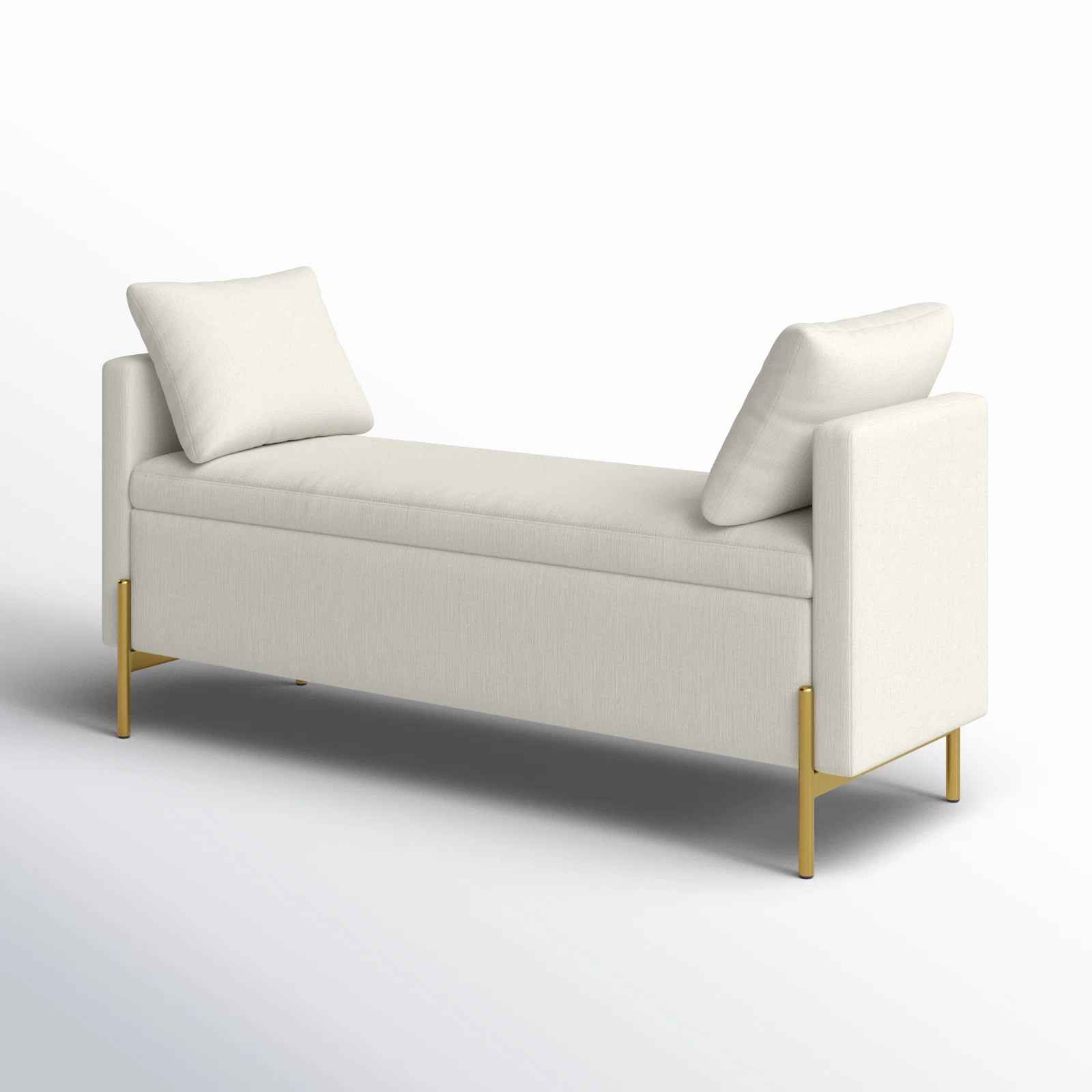 Louvenia Upholstered Flip Top Bench thumbnail 4