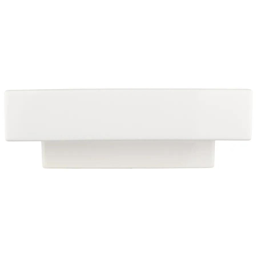 Signature Hardware Stoddert 19 Porcelain Wall Mounted Bathroom Sink with Single Faucet Hole and Overflow thumbnail 4