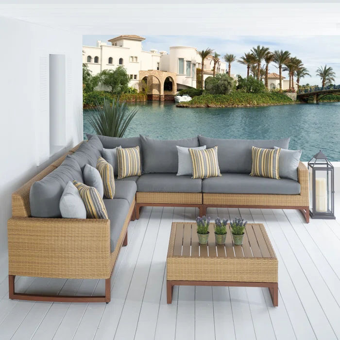 Tullio 7 Person Patio Conversation Sets thumbnail 2