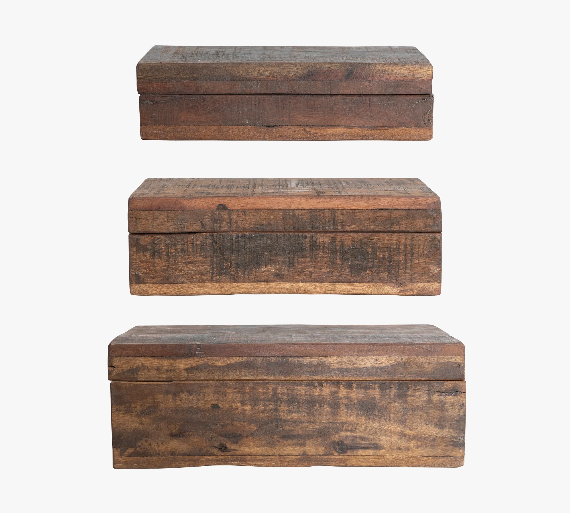 Reclaimed Wood Boxes - Set of 3 thumbnail 3