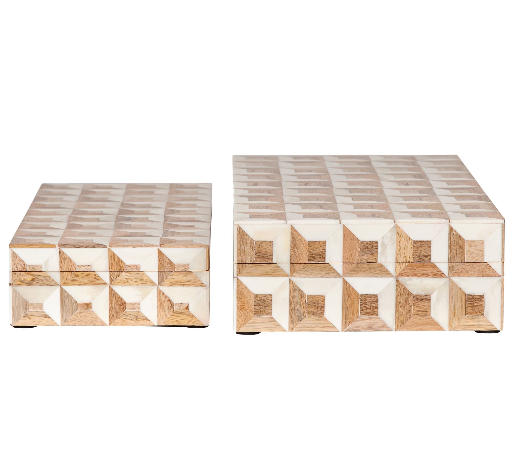 Cora Bone Decorative Box-Set of 2 thumbnail 3
