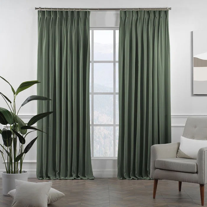 Double Pinch Pleat Single Curtain Panel thumbnail 2
