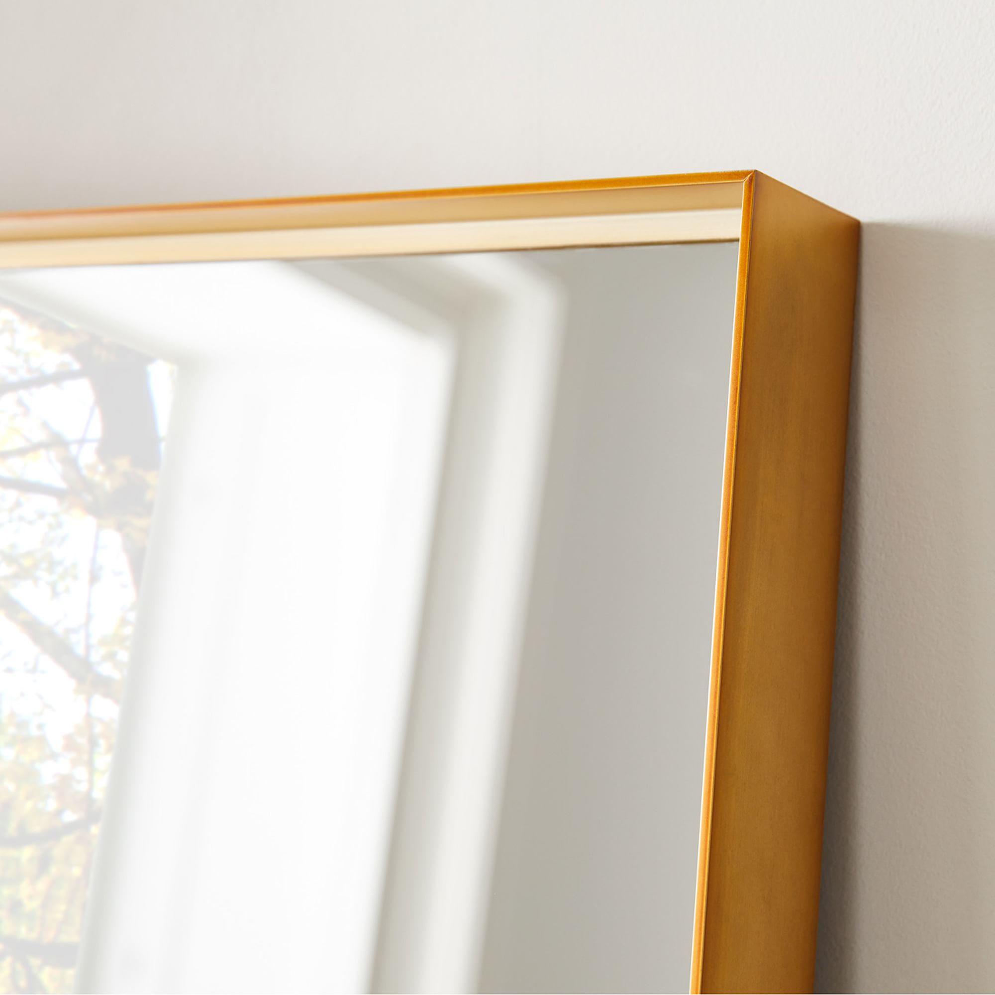Deep Frame Thin Metal Floor Mirror thumbnail 3