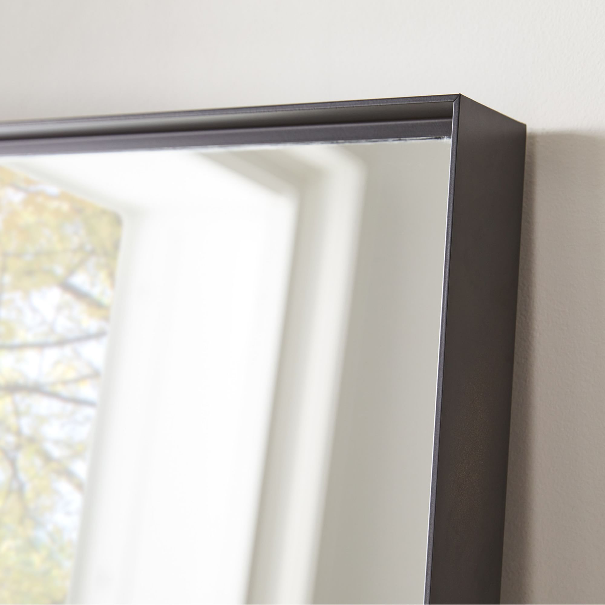 Deep Frame Thin Metal Floor Mirror thumbnail 2