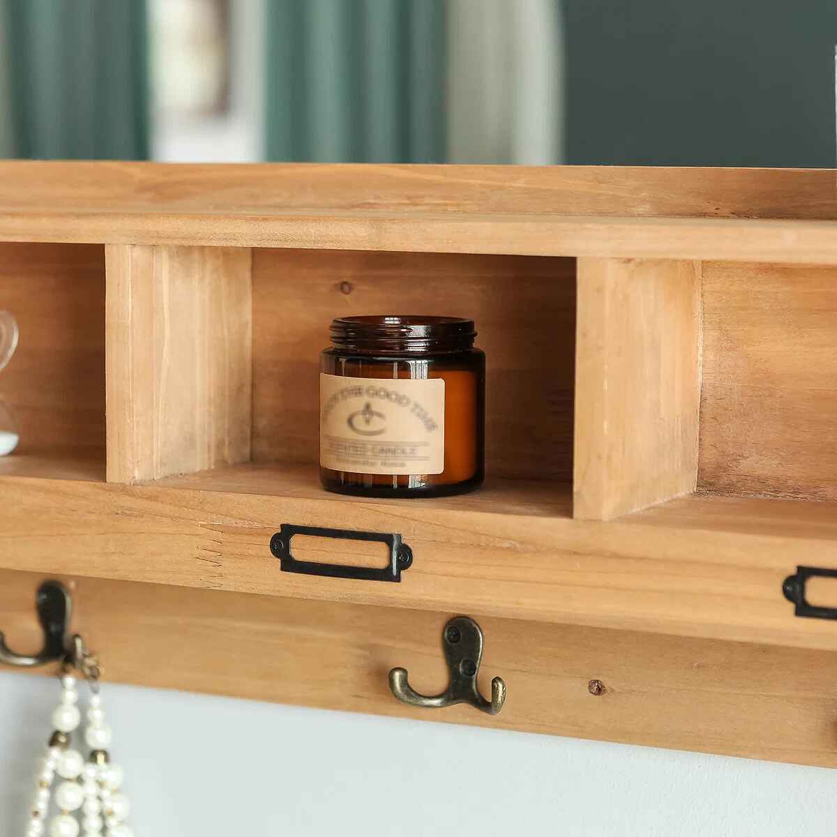 Hofer Wood Flat Wall Mirror thumbnail 5