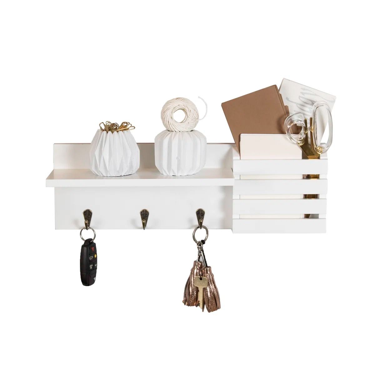 Speight Wall Mail Organizer with Key Hooks thumbnail 11