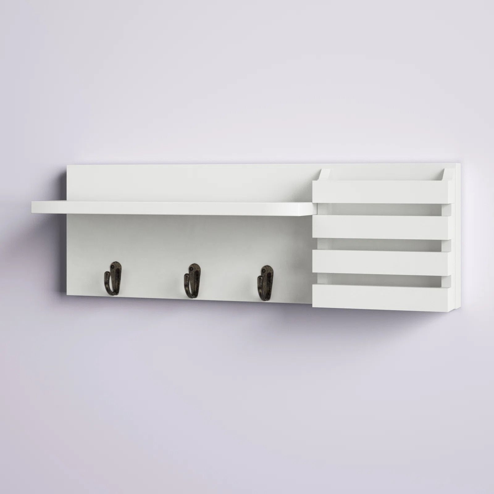 Speight Wall Mail Organizer with Key Hooks thumbnail 6