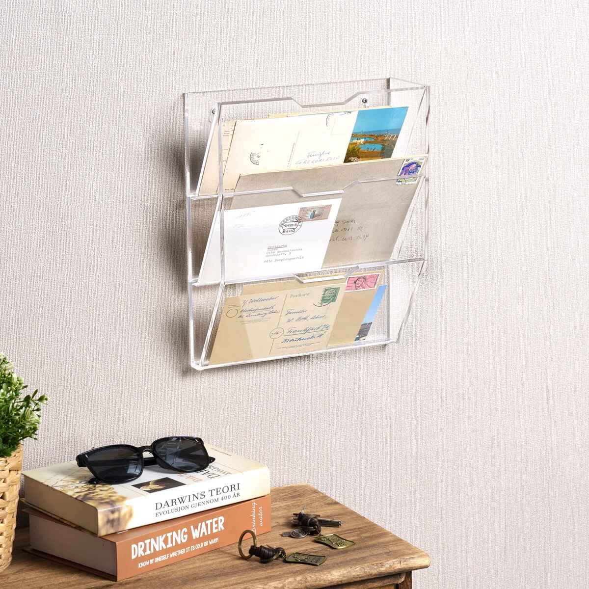 Elmo Acrylic Wall Organizer with Mail Storage thumbnail 2
