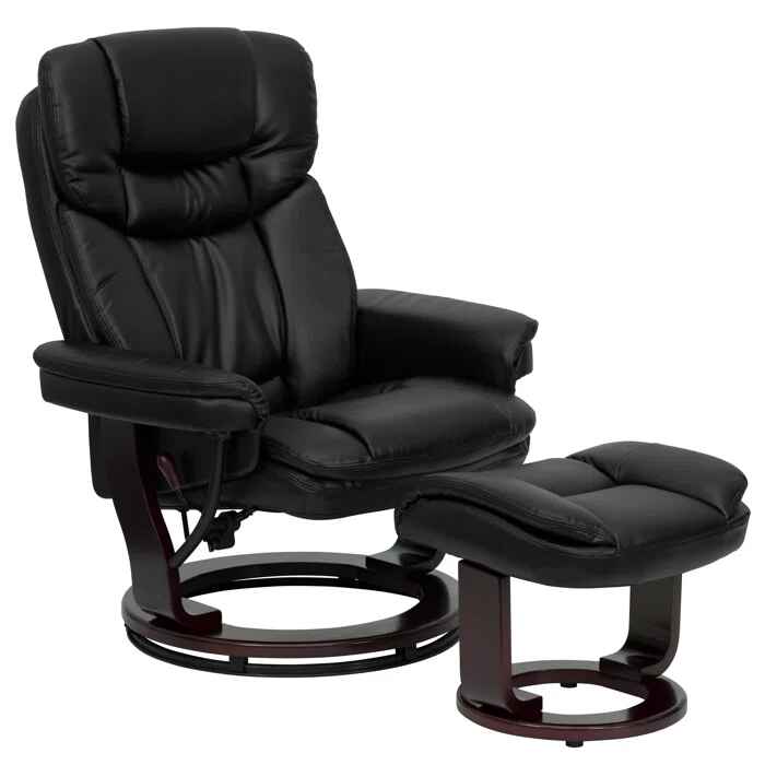 Manual Swivel Standard Recliner with Ottoman thumbnail 3