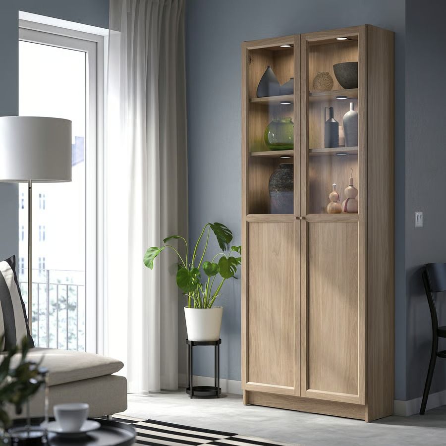 Billy Oxberg Bookcase with Glass Doors thumbnail 3