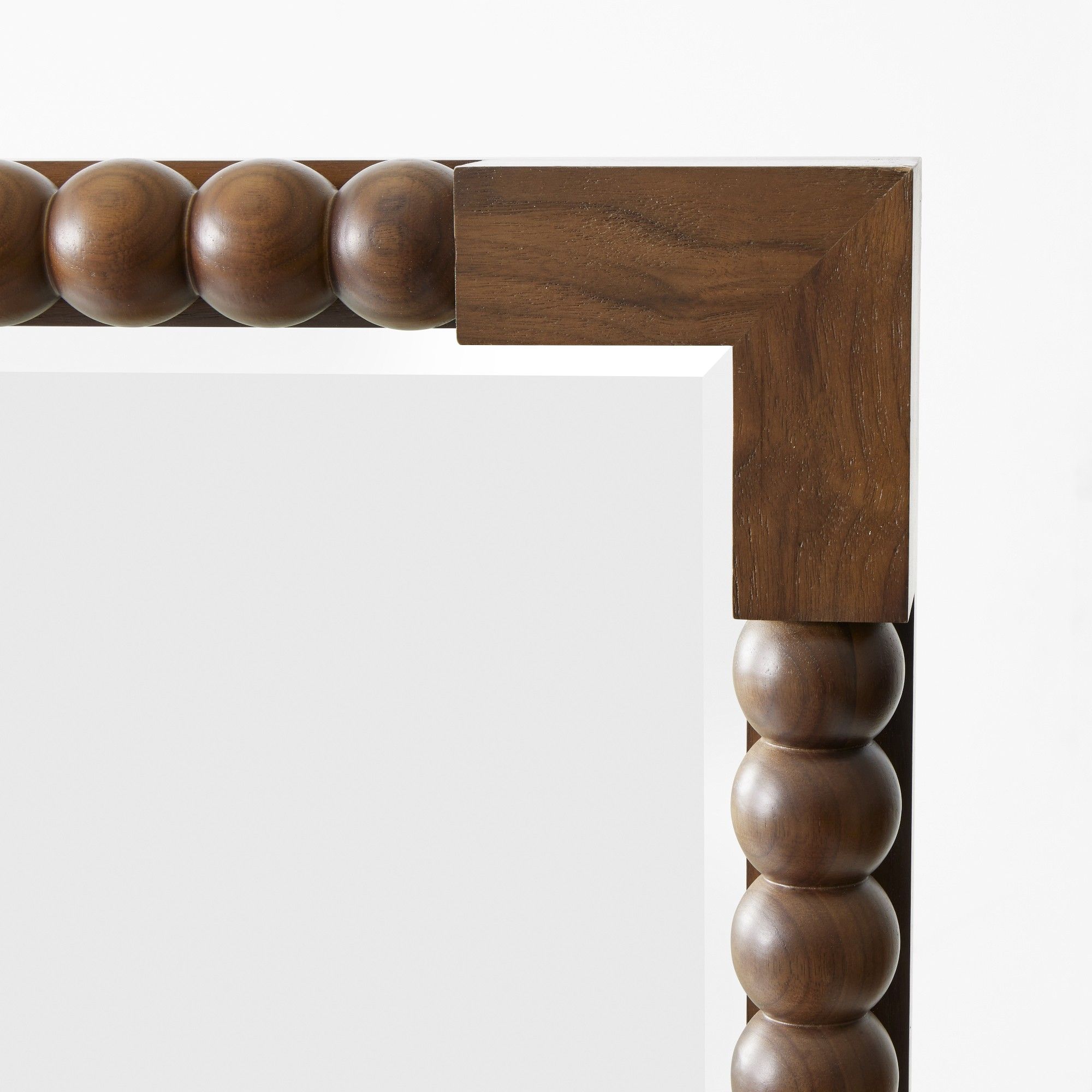 Williams Sonoma Home x Sheila Bridges Turned Walnut Mirror thumbnail 4
