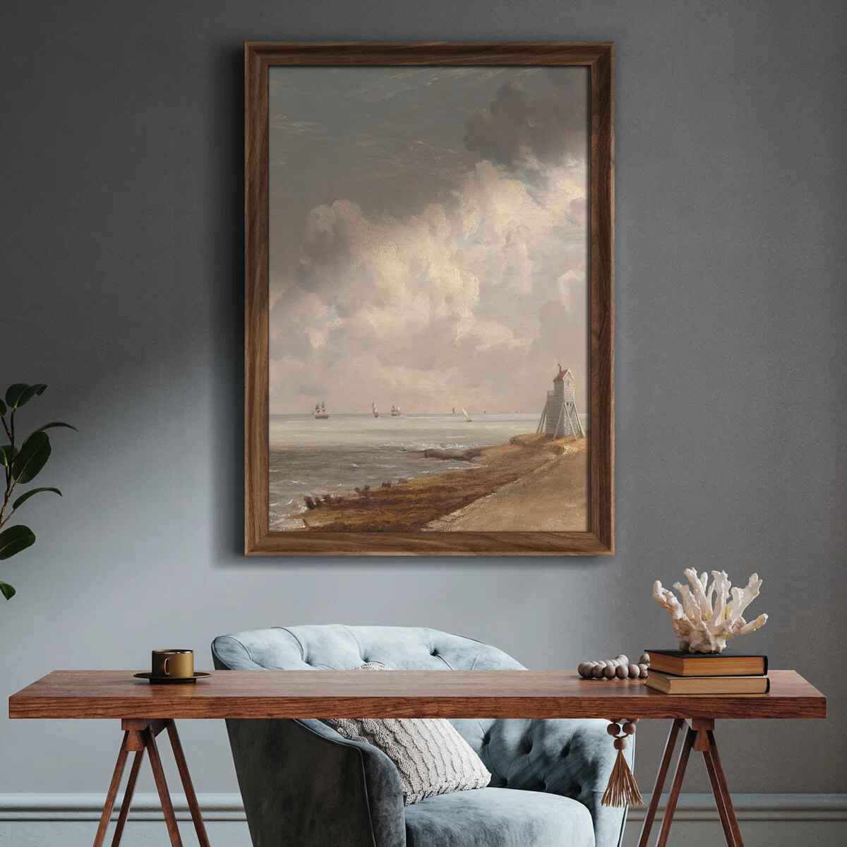 Framed Wall Art Vintage Antique Classic for Bedroom - 26"x36" thumbnail 3