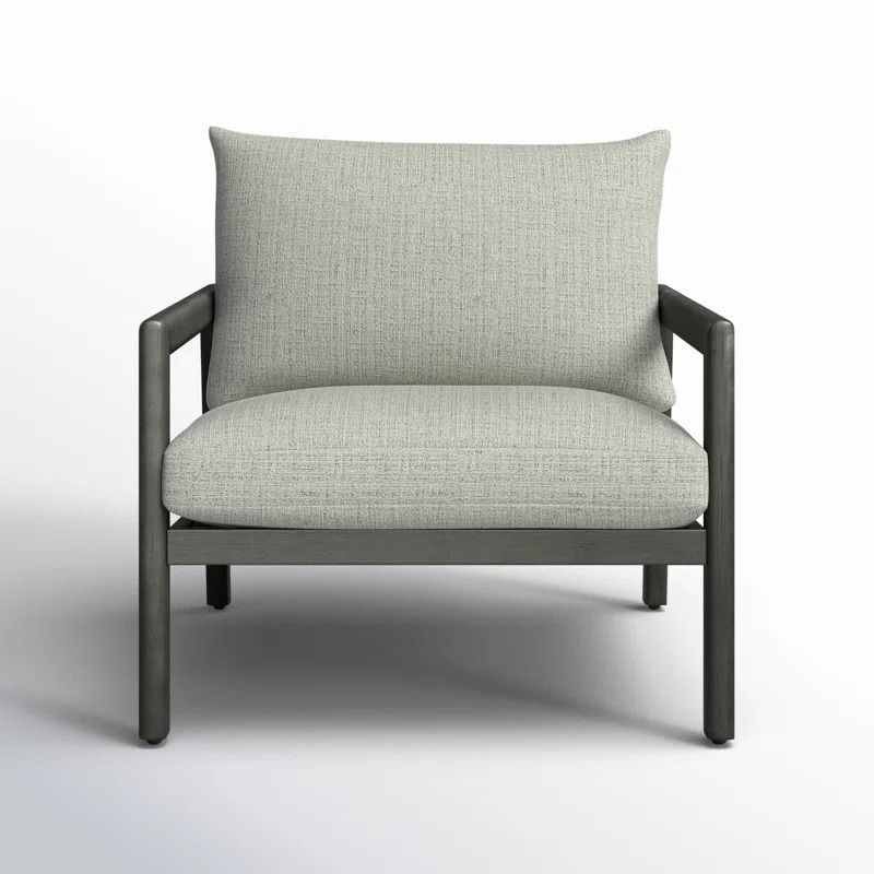 Kasey Powder Coated Aluminum Outdoor Lounge Chair thumbnail 3