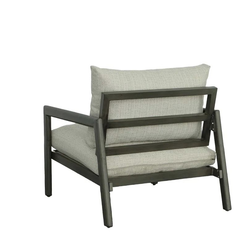 Kasey Powder Coated Aluminum Outdoor Lounge Chair thumbnail 5