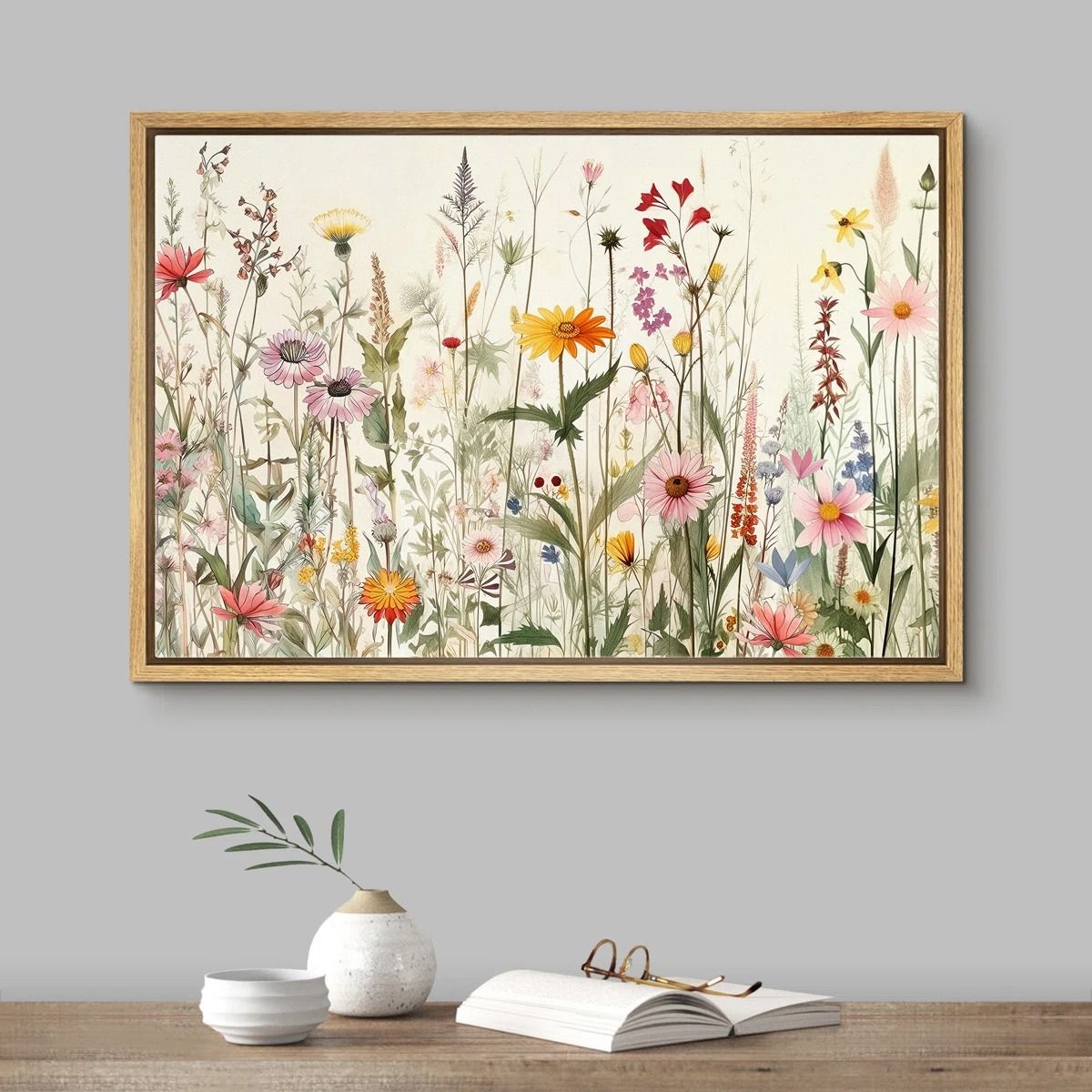 Vibrant Wildflower Daisy Floral Botanical Wall Art thumbnail 2