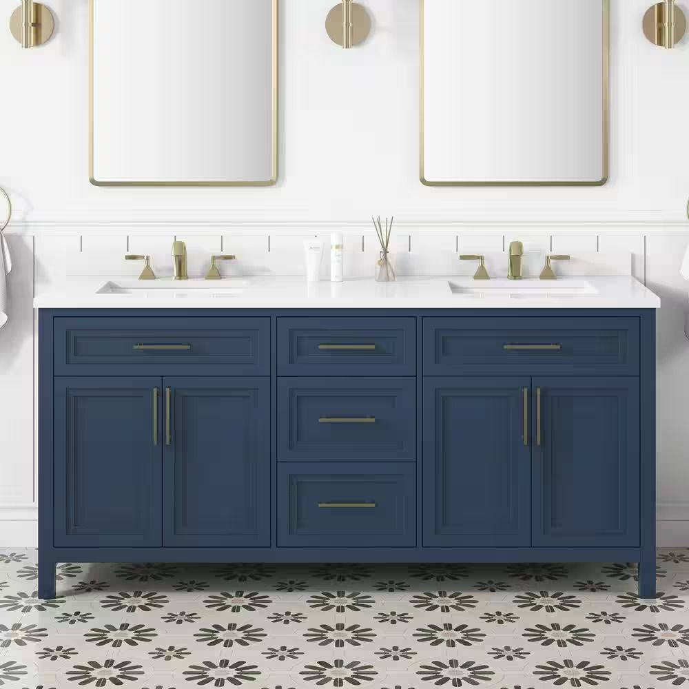 Mayfield Double Sink Grayish Blue Bath Vanity thumbnail 3
