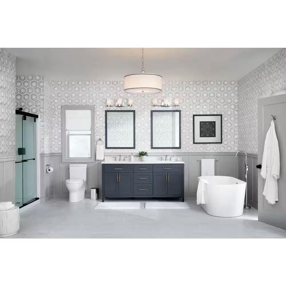 Mayfield Double Sink Grayish Blue Bath Vanity thumbnail 4