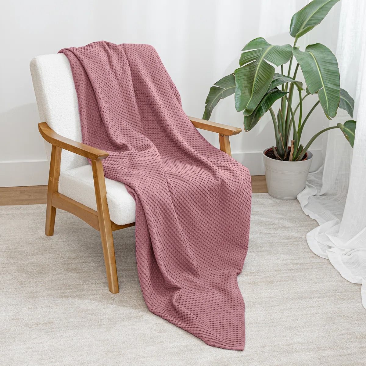 Waffle Throw Blanket thumbnail 3