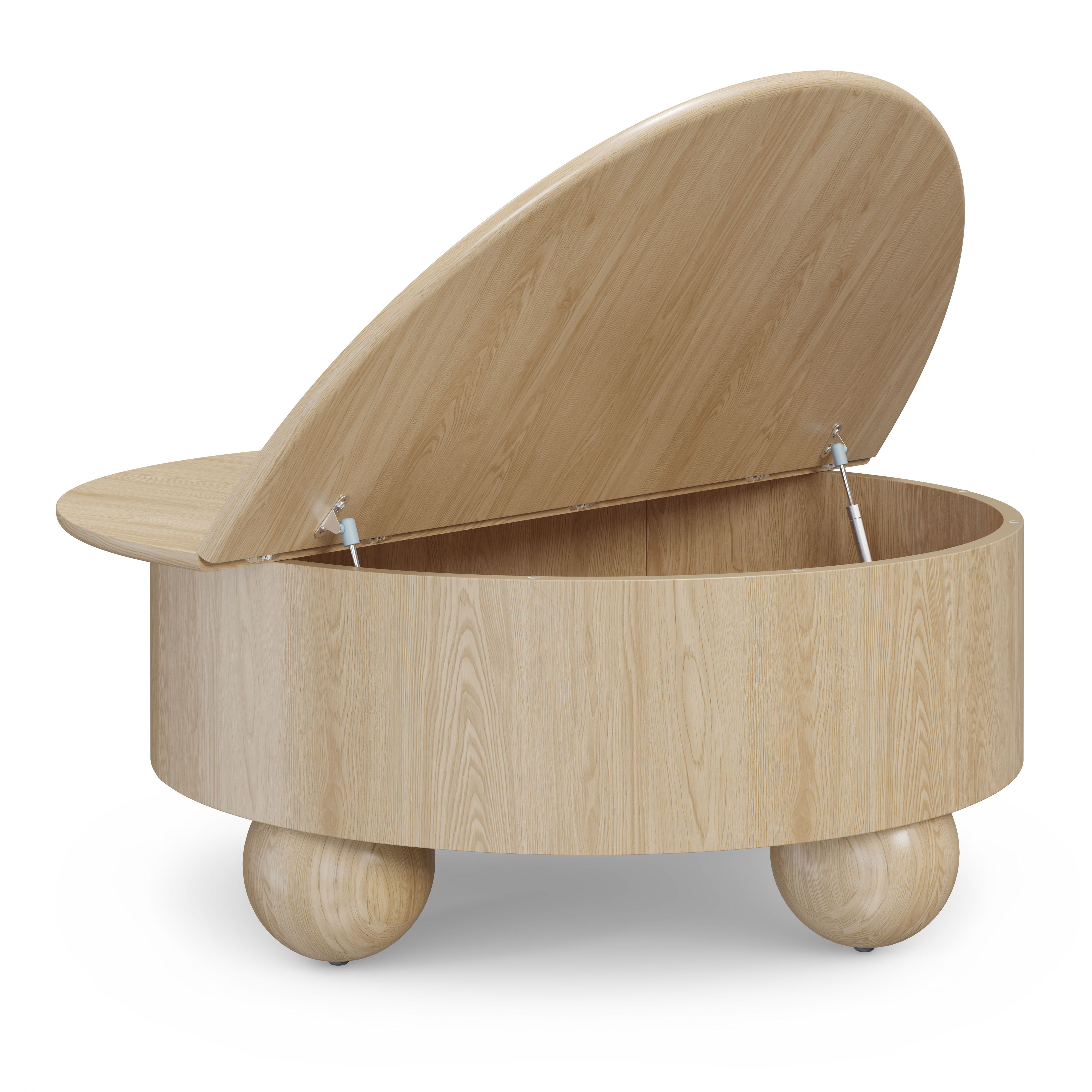 Sigrid Storage Coffee Table White Oak thumbnail 4