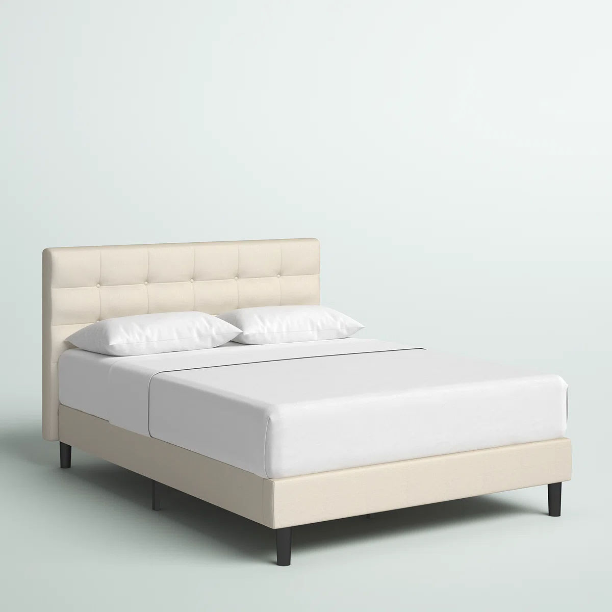 Leonard Upholstered Platform Bed Queen thumbnail 2